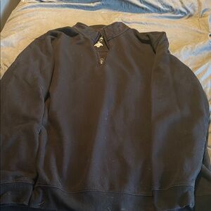 Croft & Barrow Blue Crewneck Sweater with Ribbed Cuffs